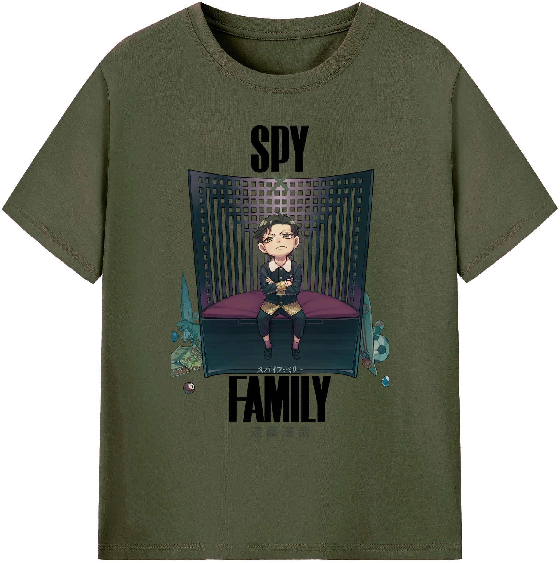 （画像用） SPY×FAMILY间谍家家酒 綿100％ メンズ半袖Tシャツ｜肌触りやわらか＆通気性